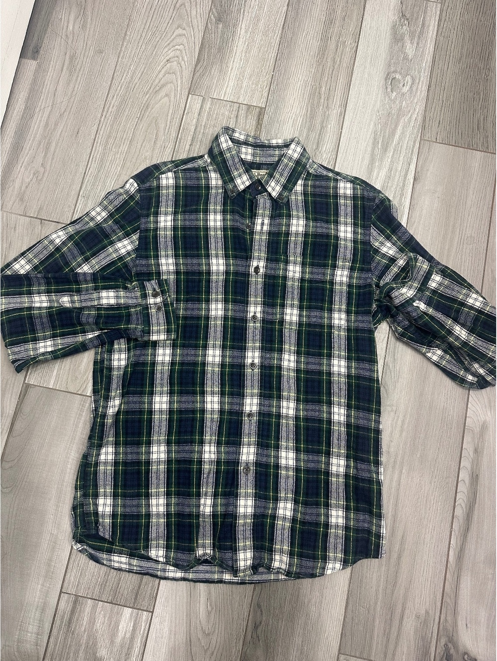 Vintage L.L.Bean Traditional Fit Men's Button-Up Plaid Shirt 100% Cotton